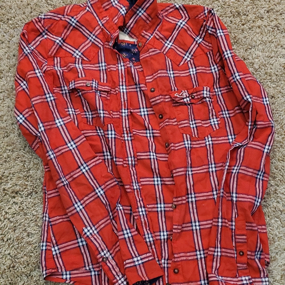 Women's red flannel from hollister